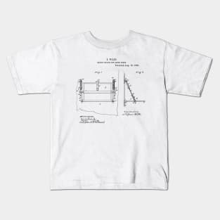 Safety Device for Range doors Vintage Retro Patent Hand Drawing Funny Novelty Gift Kids T-Shirt